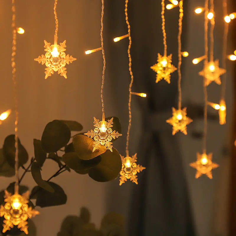 Snowflake Curtain Lights