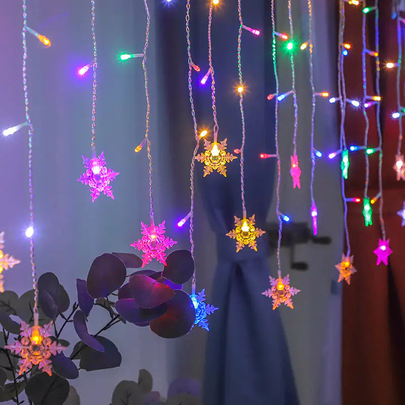 Snowflake Curtain Lights